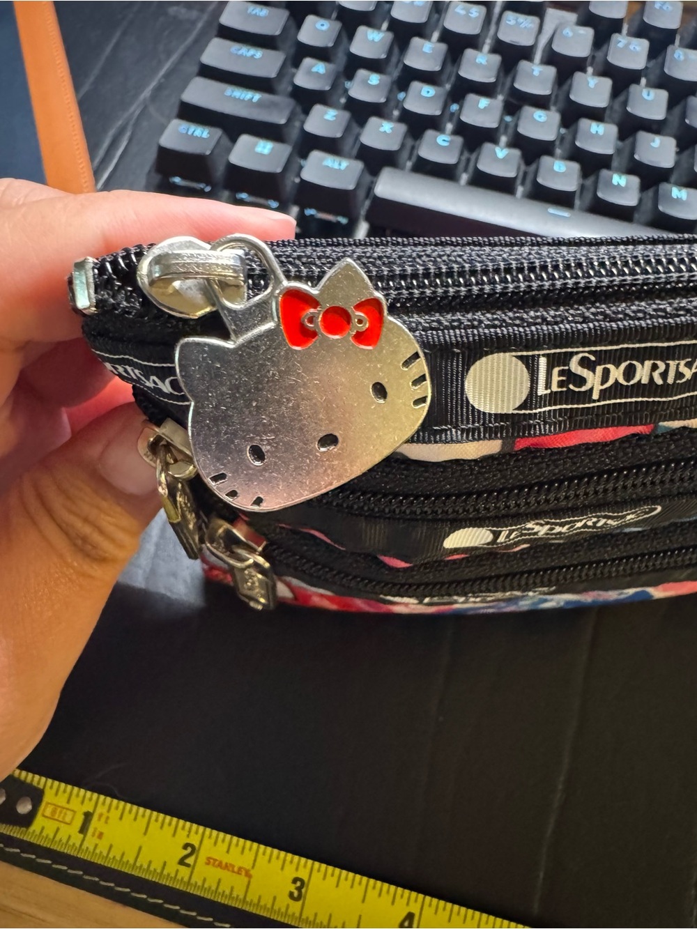 LeSportsac x Hello Kitty Multi-Color Triple Zip Pouch - Picture 4 of 4